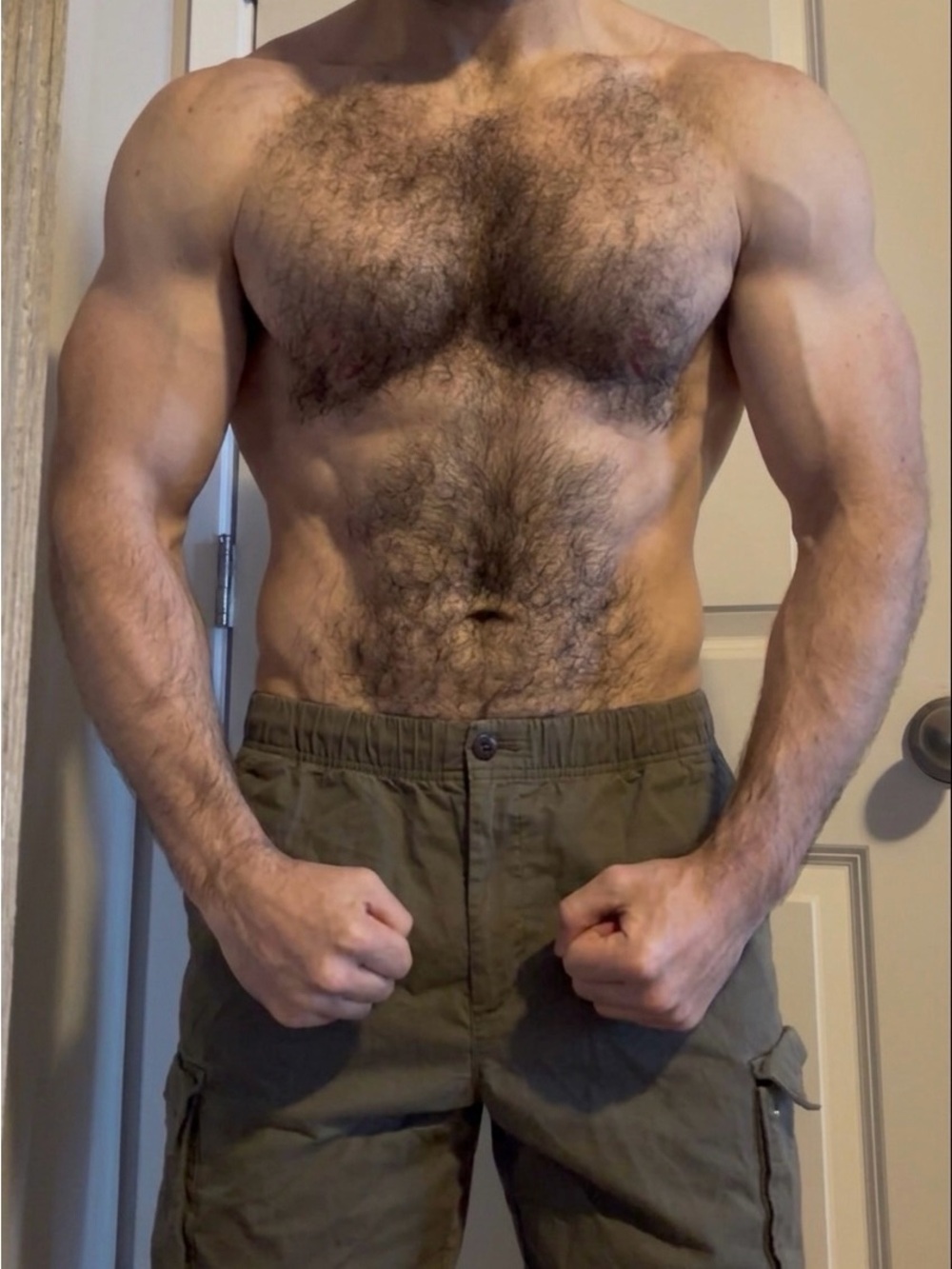 Olive Green Cargo Calvin Klein Shorts - Classic Men's Utility Style